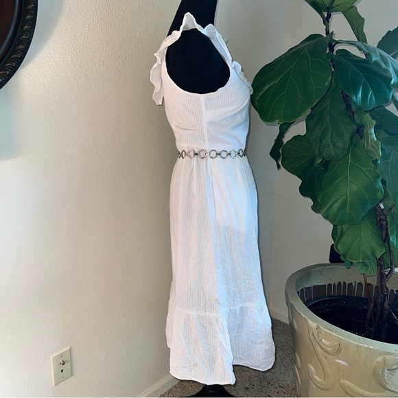 Vineyard Vines for Target Women’s White Seersucker Sleeveless Ruffle Sundress S - Picture 8 of 16
